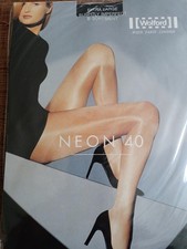 Wolford Neon 40 Black Extra Large Early Vintage Superior Quality