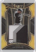 2021 Panini Select Rookie Jumbo Swatches Gold Prizm 2/10 Luis Gonzalez b8h