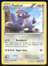 Pokemon Exploud Rare 85/119 XY - Phantom Forces LP