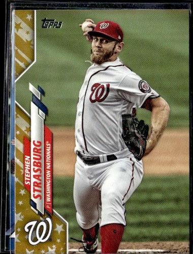 Stephen Strasburg [Gold] #631 2020 Topps card