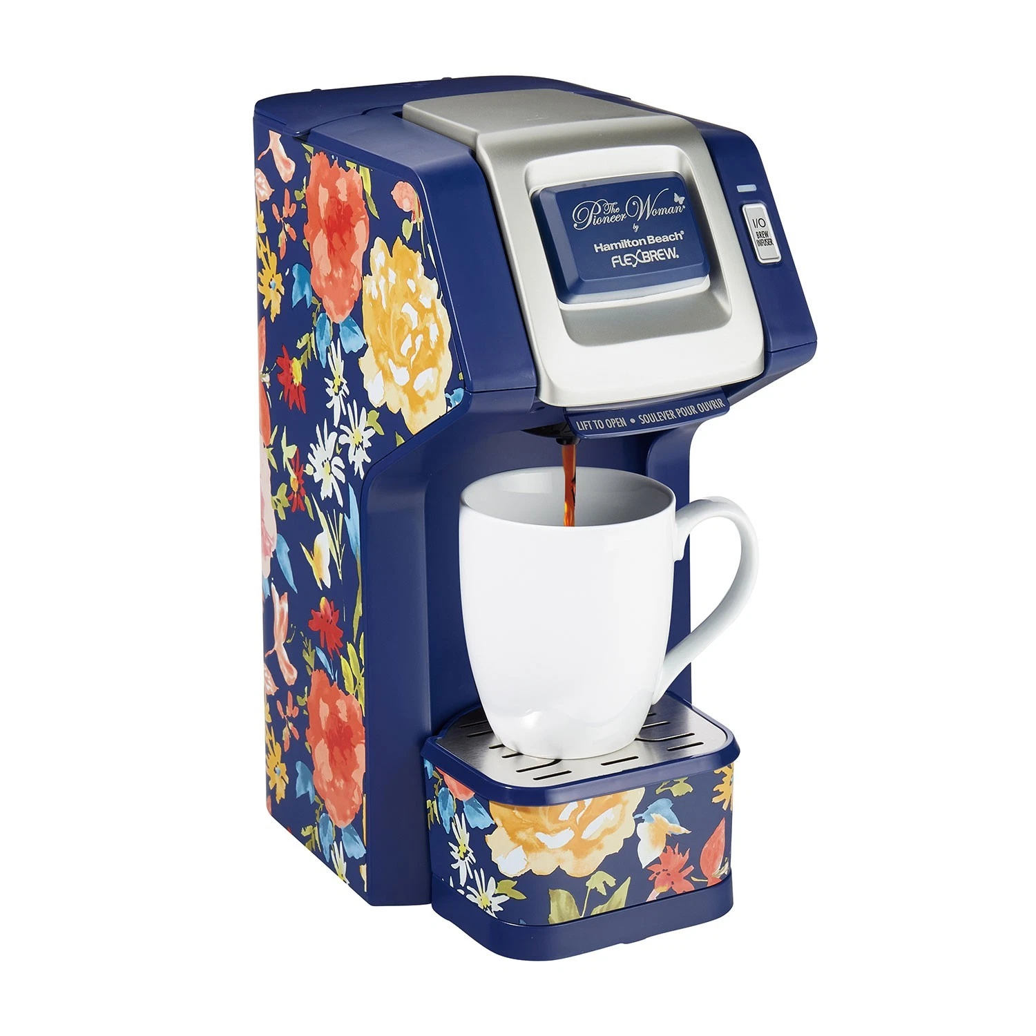 Hamilton Beach Pioneer Woman Flex Brew Fiona Floral Coffee Maker K-Cup