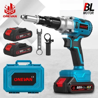 ONEVAN Für Makita 18V Akku Nietpistole 25000N Elektrisch Blindnietgerät Popnietenzange