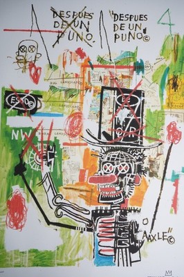 Jean Michele Basquiat Lithographie gr. xxl 70x50, sign, limit,