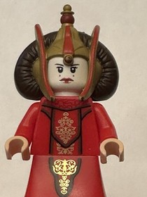 LEGO Star Wars SW0387 Queen Amidala Minifigure w/ Headdress From Gungan Sub 9499