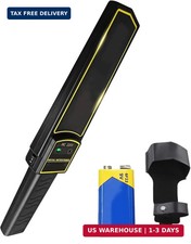 High-Sensitivity Metal Detector Wand, Portable Security Wand with Sound  Vibrat