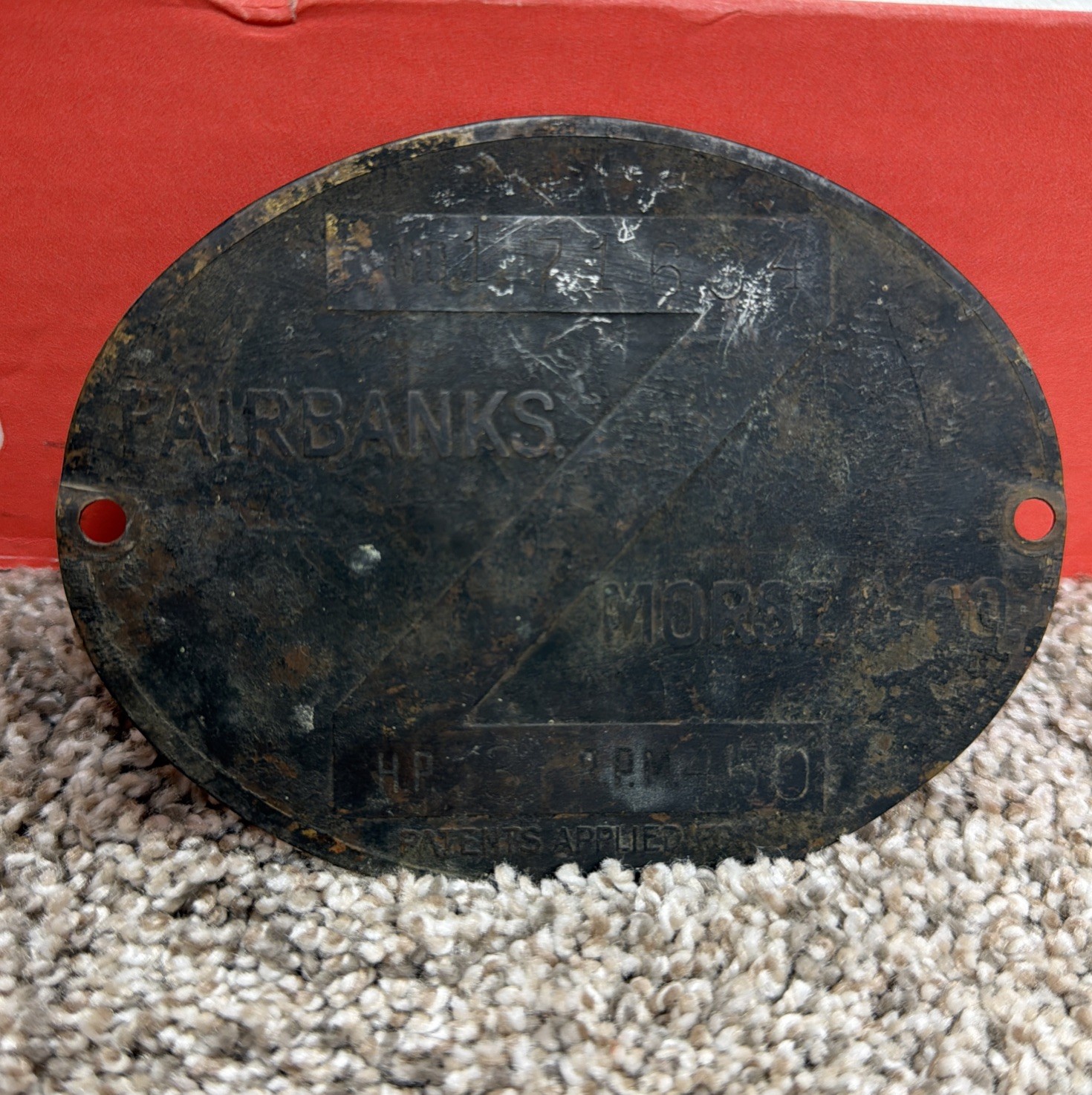 FAIRBANKS MORSE 3hp Z BRASS Serial Name Tag Hit Miss Engine Magneto Steam NICE!