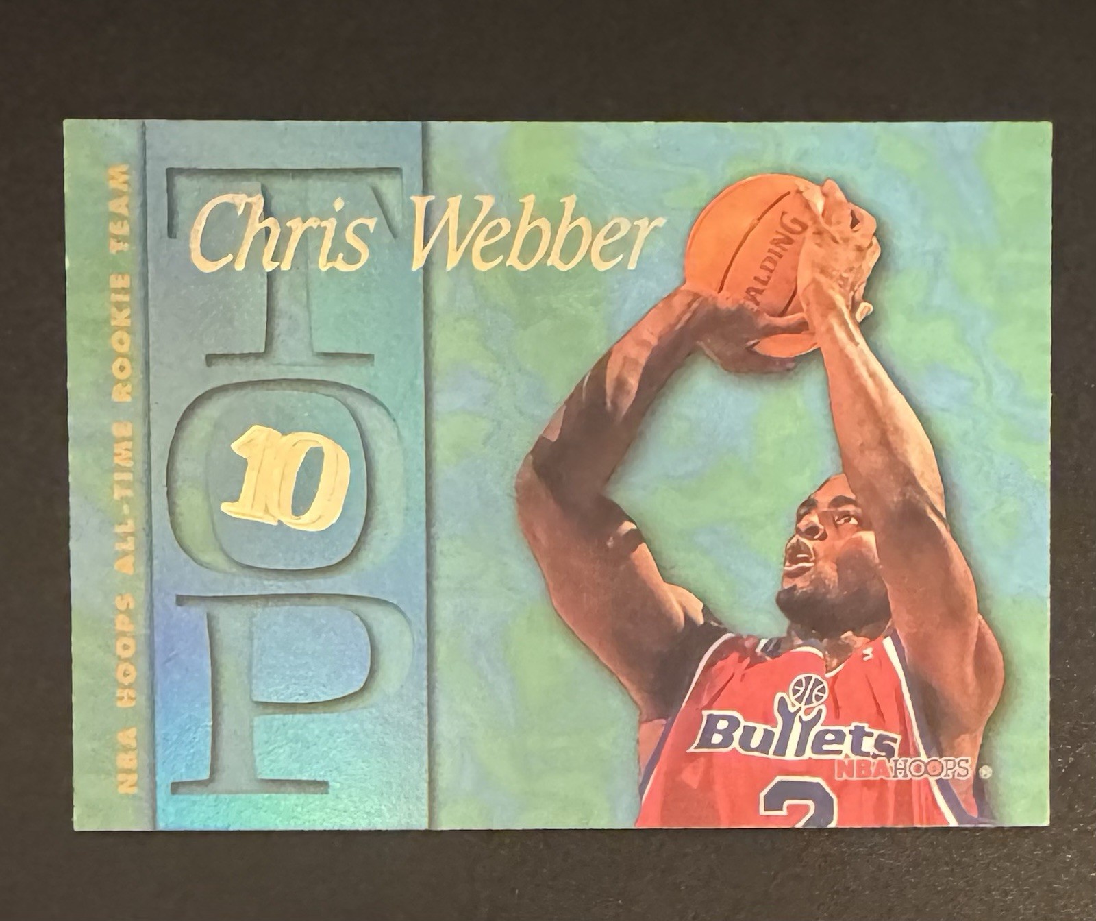 Chris Webber 1995-96 NBA Hoops Top 10 #AR3 - Washington Bullets