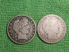 1908 O & D Barber Half Dollars 2- 90% Half Dollars