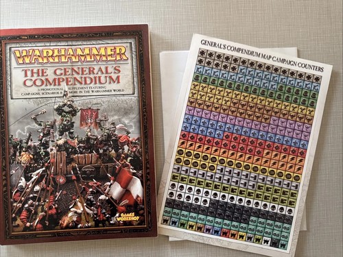 Warhammer Fantasy- General's Compendium Supplement Book 2003 W/ MAP & COUNTERS!!