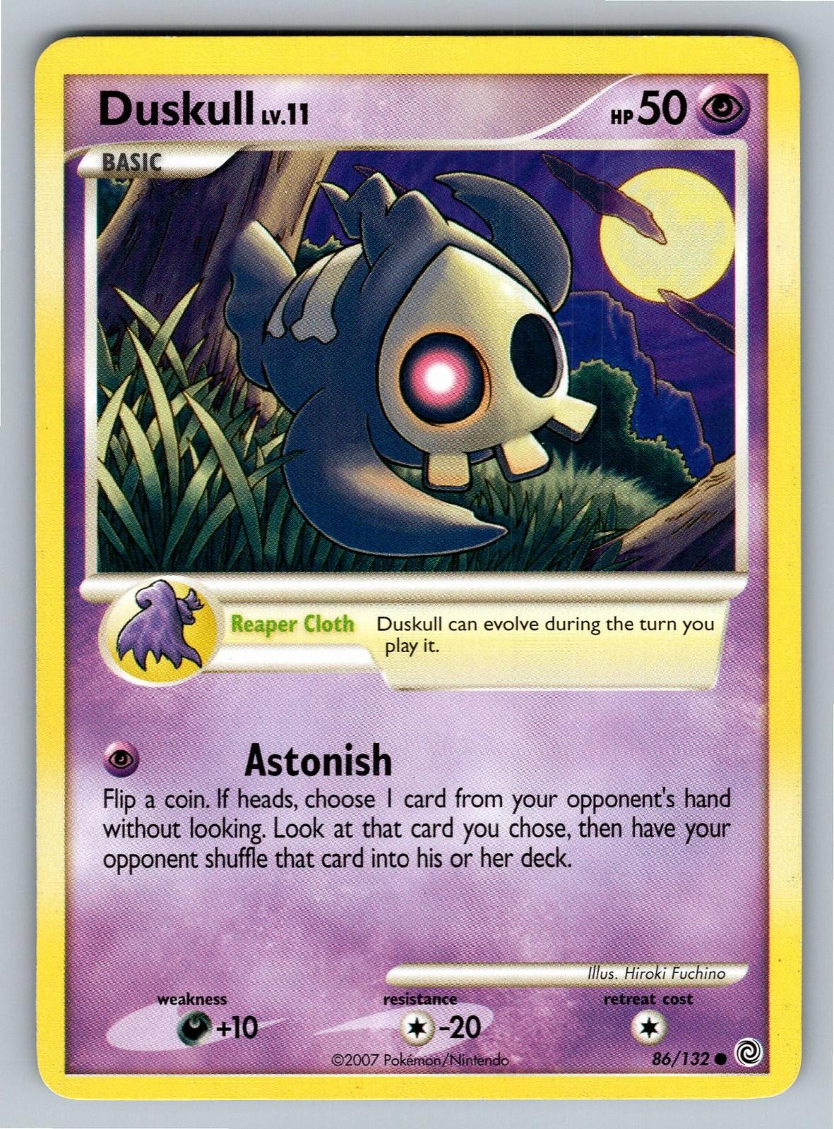 Duskull 86/132 Common Secret Wonders Pokemon Lightly Played