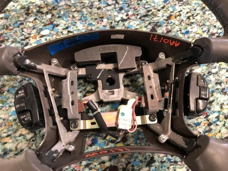 00-02 Nissan Quest Van SE Usado IF53-3600-BAW Conjunto Volante con Controles Foto 3 de 4