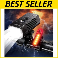 LED Bike Headlight Set - Waterproof & Rechargeable