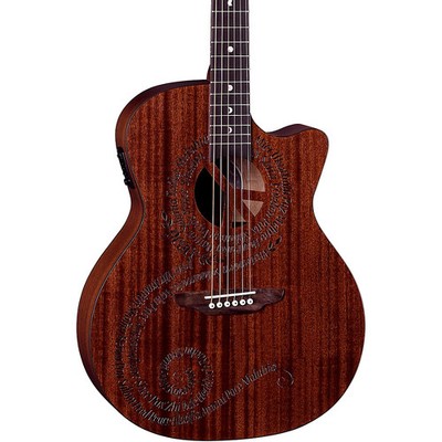 Luna Gypsy Maluhia Grand Concert AcousticElectric Guitar Natural