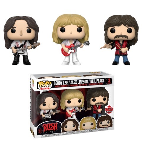 Rush 3 Pack Geddy Lee Alex Lifeson Neil Peart