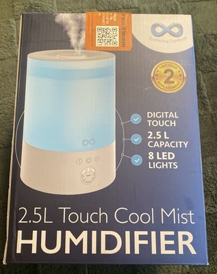 NIB Everlasting Comfort 2.5LTop Fill Humidifier Bedroom Quiet Ultrasonic
