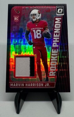 2024 Donruss Optic Marvin Harrison Jr. Rookie Phenoms Patch Black Pandora 18/25
