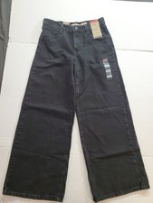 NWT Levi's 94 High Loose Wide Leg Black Denim Jeans Women's Size 27x31