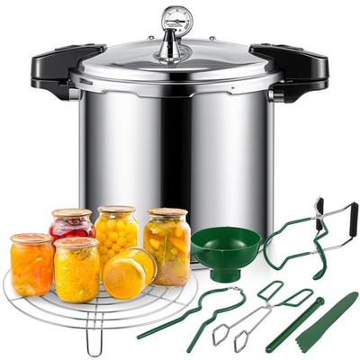 #ad 24qt Pressure Cooker for Canning Pressure Canner Supplies Kit 6 Canning Supp... $208.17