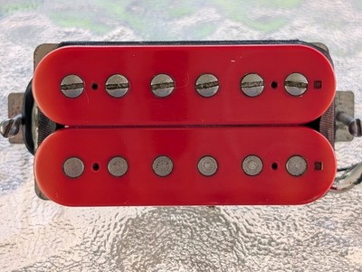 80's Seymour Duncan Distortion SH-6 Bridge Humbucker Pickup - (DDJ, Red, 17.62k)