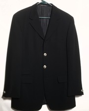 Gianni Versace Vintage 1990's Mens Blazer  Black 4 button
