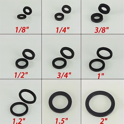 Flachdichtung Gummi-dichtung NBR 1/8  1/4  3/8'' 1/2'' 3/4'' 1'' 1.2'' 1.5'' 2'' O-RING