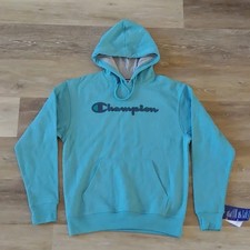 NWT Champion Powerblend Men's Pullover Hoodie Blue Size M
