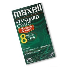 Maxell 160 Minute Gx Silver Video Tape VHS Blank Brand New