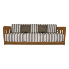 Moe's Home Collection Adelaide Sofa Wood Brown