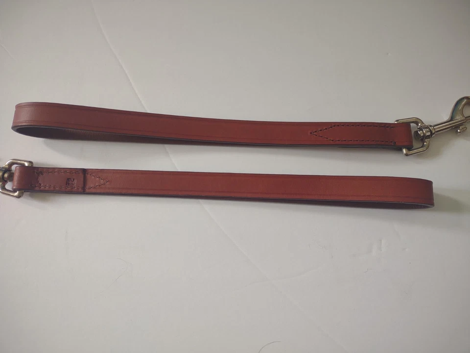 Lote 2 Productos Hamilton Latigo Cuero Tráfico Plomo 3/4" x 12" Mascota Perro - Nuevo sin Etiquetas A3 Foto 2 de 4