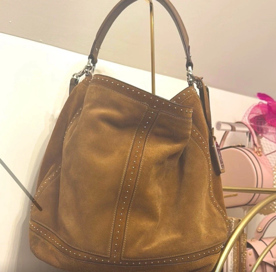 Lauren Ralph Lauren Brown Suede Hobo Bag - Image 2 of 4