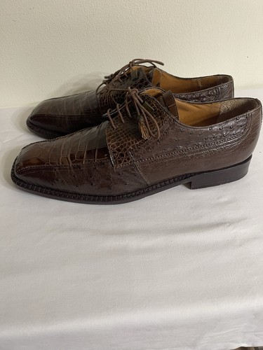 Vintage 60s-70s Florsheim 30679 Varsity Hand Stained Brown LWB 10.5 C