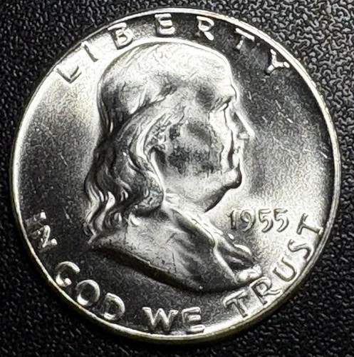 Uncirculated Gem 1955 Bugs Bunny Philadelphia Mint Silver Franklin Half Dollar