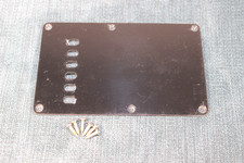 Fender Vintage Style Black Non-Beveled Edge Back Plate Strat Electric Guitar