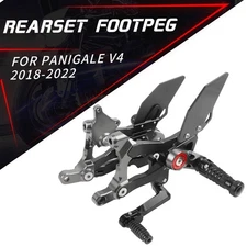 For Ducati Panigale V4 V4S V4R 2018-2024 Adjustable Rearsets FootPegs Footrests 