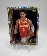 Topps Chrome 2025 Jalen Johnson Atlanta Hawks Raywave Refractor #56