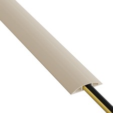 D-Line 30ft Beige Floor Cord Cover Cable Protector 0.63x0.31in Cavity