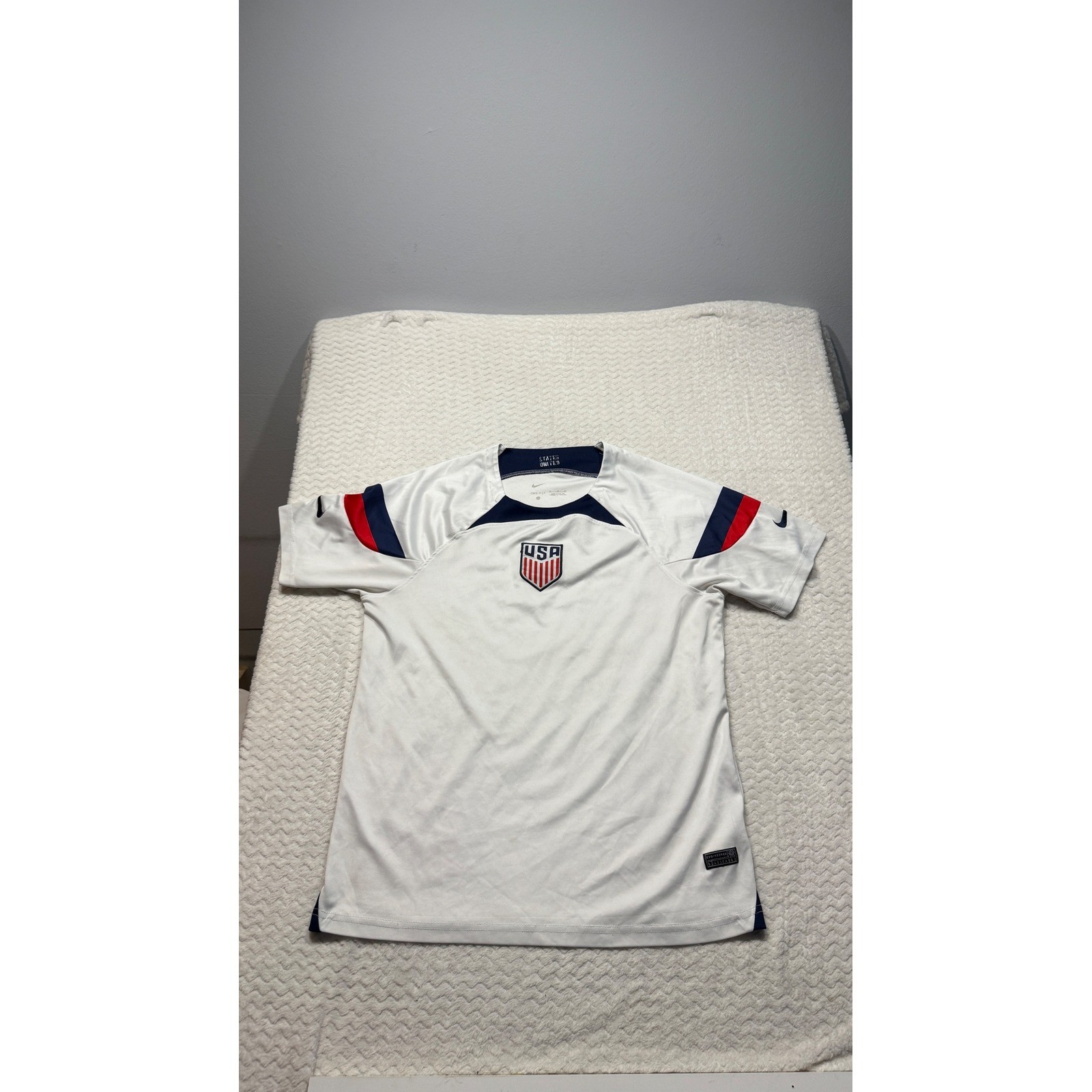 Nike USMNT USA Soccer Jersey White Red Blue Dri-FIT Mens XL #77