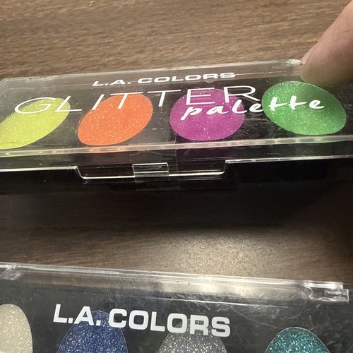 L.A Colors Glitter Palette Eyeshadow SPLENDID CGP691 Cg683 Cgp694 lot of 3 - Picture 4 of 5