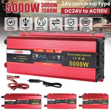 5000W Convertidor Para Carro 12V A 110V / 24V A 110V Auto inversor de corriente