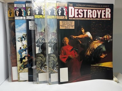 THE DESTROYER magazine lot of 7 THE ADVENTURES OF REMO & CHIUN Marvel