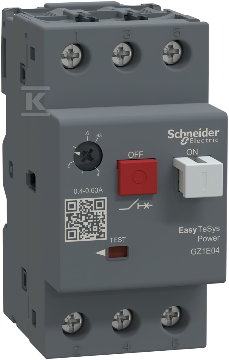 GZ1E Motor Circuit Breaker Push Button 0.4-0.63A GZ1E04