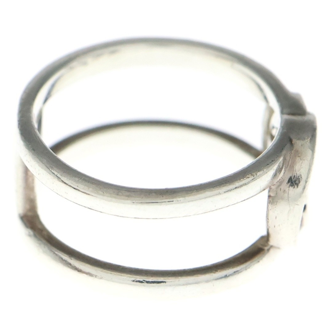 GUCCI Interlocking Ring Silver #12 Used b69522202… - image 3