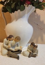 VTG DEMDACO 2 Willow Tree New Life, Sister and Brother Figurines LOT Susan Lordi