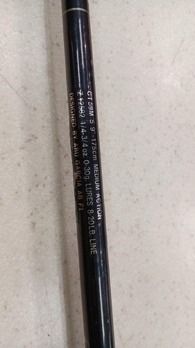 Abu Garcia Pro Plus CT59M Bass Fishing Rod 8-20lb Line 1/4-3/4oz Cast - Picture 5 of 10