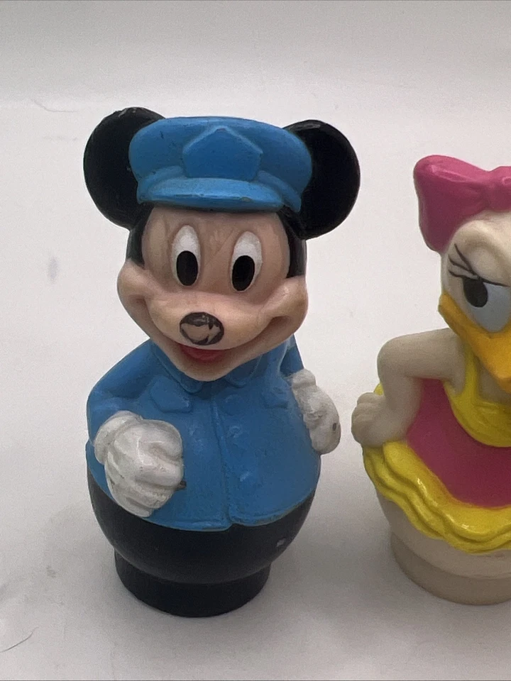 Vintage Disney PVC Finger Puppets Daisy Duck Mickey Mouse 2 3/4" - Image 3 of 4