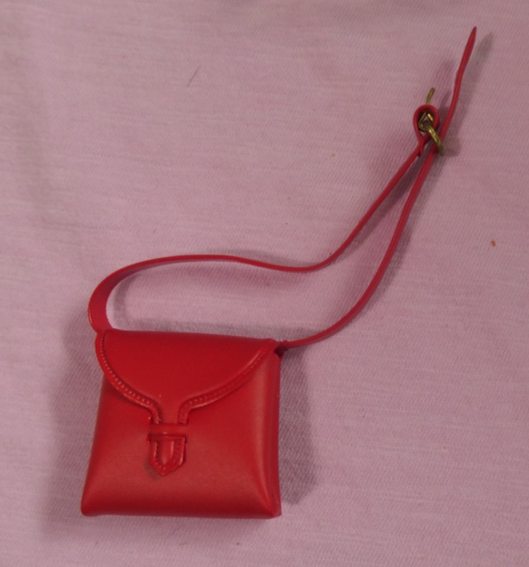 Vintage Francie Clothes - Vintage Francie 1259 Checkmates Red Purse