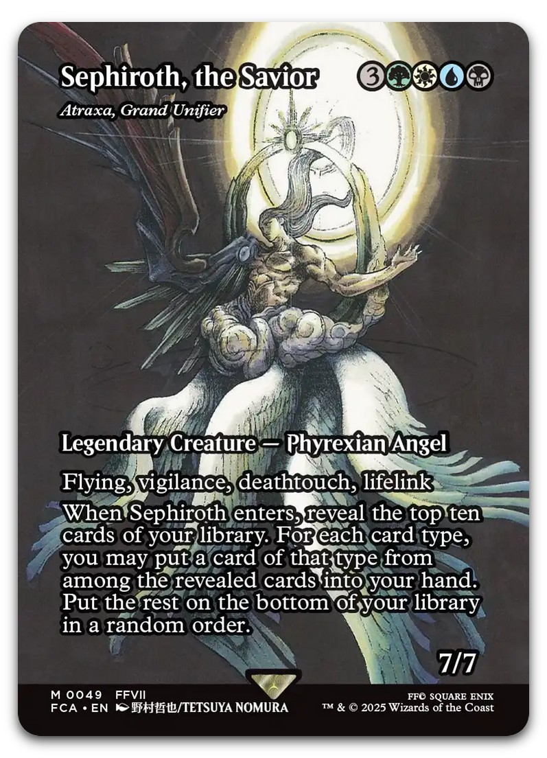 final fantasy mtg atraxa Atraxa, Praetors' Voice Legendary Creature Sephiroth, the Savior - Atraxa,