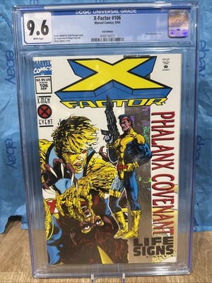 CGC 9.6  X-Factor 106 Foil Edition  Comic New Slab Graded 1994  White Pages