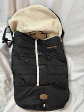 JJ Cole Bundleme Warm Faux Shearling Sherpa Stroller/Car Seat Cover Black
