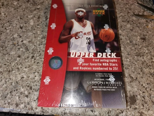2005-06 UPPER DECK BASKETBALL CARD BOX AUTOS LEBRON JAMES-JORDAN BONUS PACK AUTO